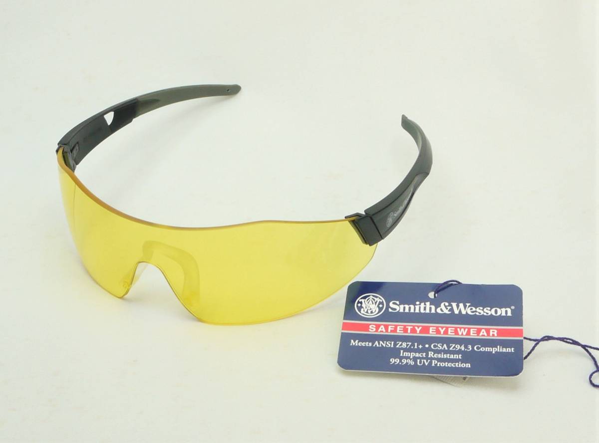 Smith&Wesson 44-Magnum safety glass yellow lens cloudiness . cease has processed . new goods * prompt decision 