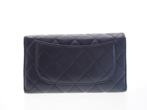 通常品】シャネル CHANEL マトラッセ 三つ折り 長財布 ラムスキン