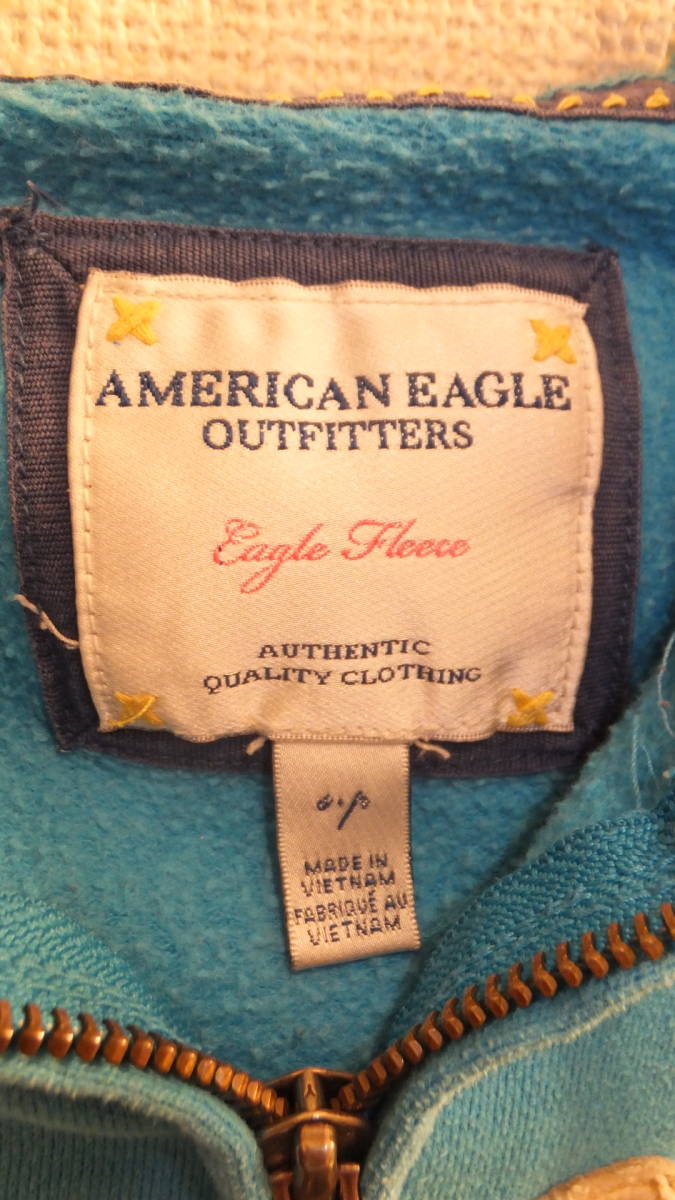 *American Eagle*AEO Ladies Zip tops American Eagle джинсы женский tops USED IN JAPAN Eagle флис 7 минут рукав 