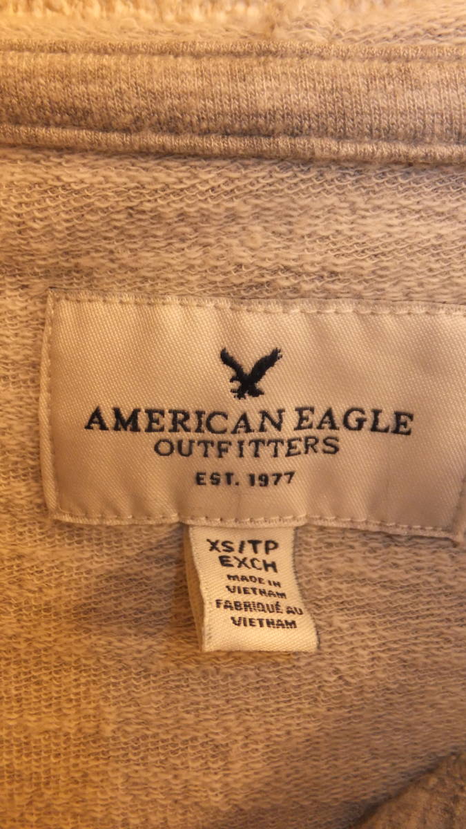 ★American Eagle★AEO Ladies Zip tops SizeXS アメリカンイーグルレディースジッパーフーディーパーカートップスサイズXS USED IN JAPAN