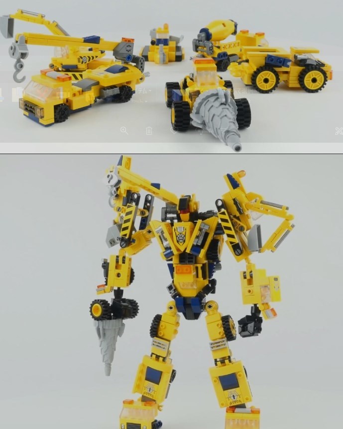 特種用途自動車　6ni1　ロボット レゴ　互換　テクニック　ミニフィグ LEGO 互換 ミニフィギュア　ブロック0207268_画像1