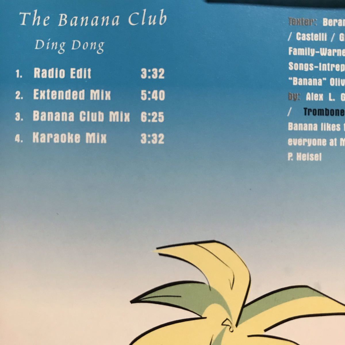 【reggae-pop】The Banana Club / Ding Dong［CDs］《7b036》_画像4