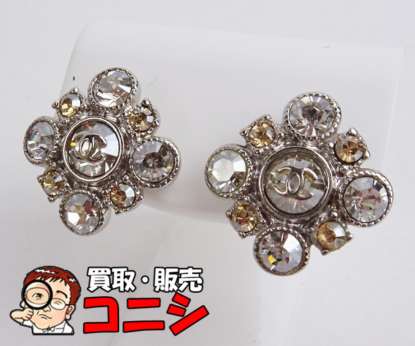 神戸の質屋】【CHANEL/シャネル】ピアス A12/W シルバー 3.65g 箱付