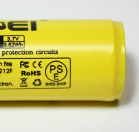 正規容量 18650 リチウムイオン 充電池 バッテリー ライト用Q92345