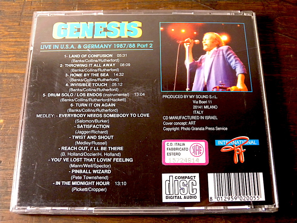 ■ GENESIS / Live in U.S.A. & GERMANY 1987/88 Part 2 ■ ジェネシス / ライヴ_画像3