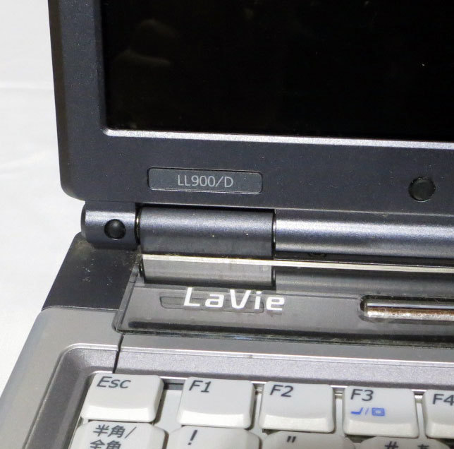 【NEC】 LaVie LL900/DD 15インチノート WindowsXP起動確認 ジャンク品 Pentium 1.73Ghz RAM768MB_画像9