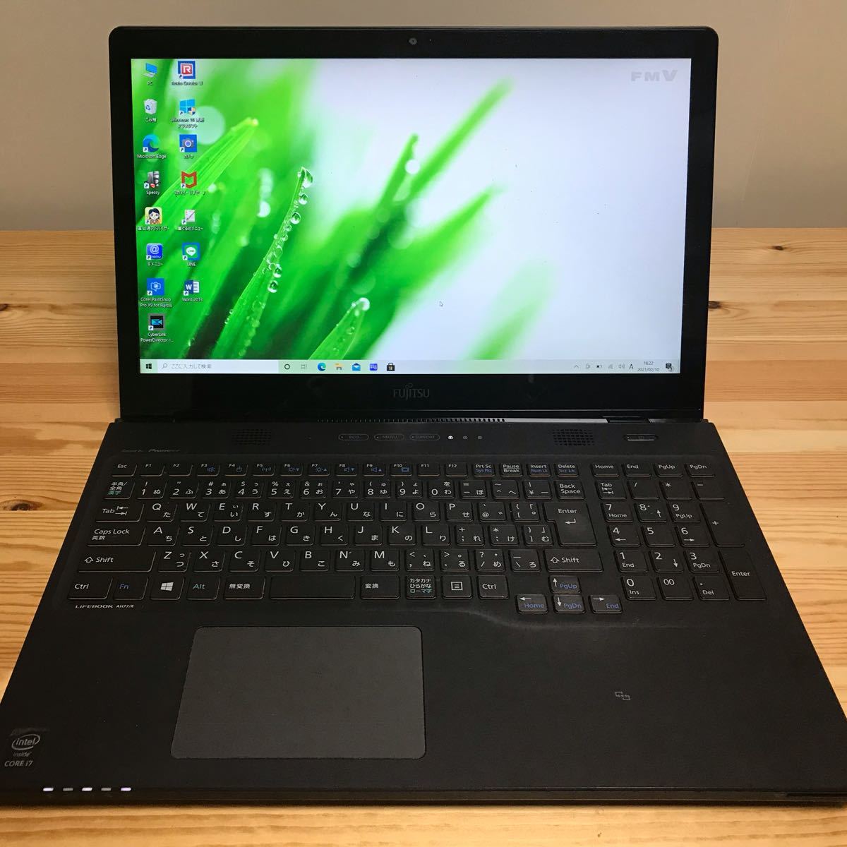 富士通 FUJITSU/Corei7/SSD512GB/Windows10/メモリ8GB/オフィス