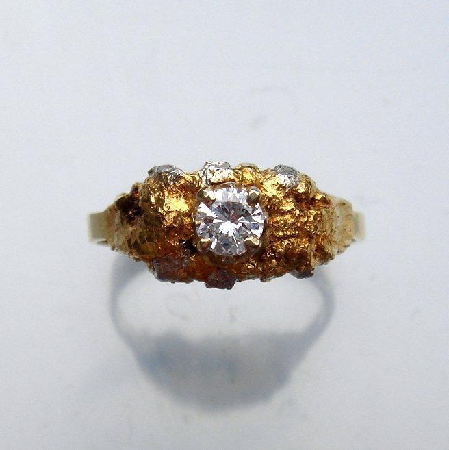 R188:K18YG/Pt diamond ring (#11.5)