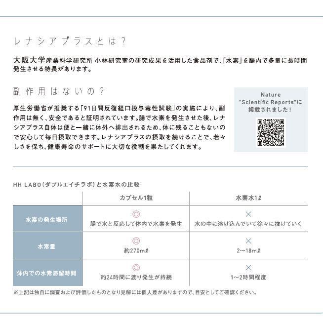 国際特許 最新 水素サプリメント HH LABO (ダブルエイチラボ）90粒 日本製 健康 美容 抜け毛 白髪 アトピー性皮膚炎 ダイエットをサポート_画像8
