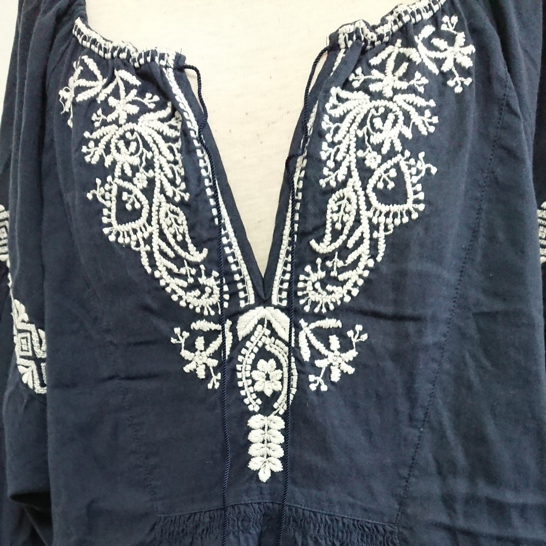 人気新品 a468フリー 刺繍 チュニック 丈長め 絹混 tdh-latinoamerica.de