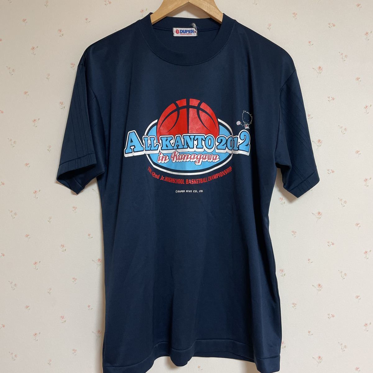 ALL KANTO 2012 神奈川大会 2012 42回 ジュニアハイスクール バスケットボール大会 半袖Tシャツ Tシャツ サイズL_画像1