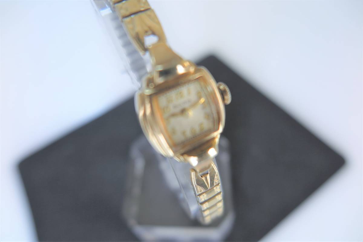 BULOVA ブローバ 10K GOLD FILLED 手巻き レディース腕時計アンティーク・レトロ ビンテージ希少！ _画像2