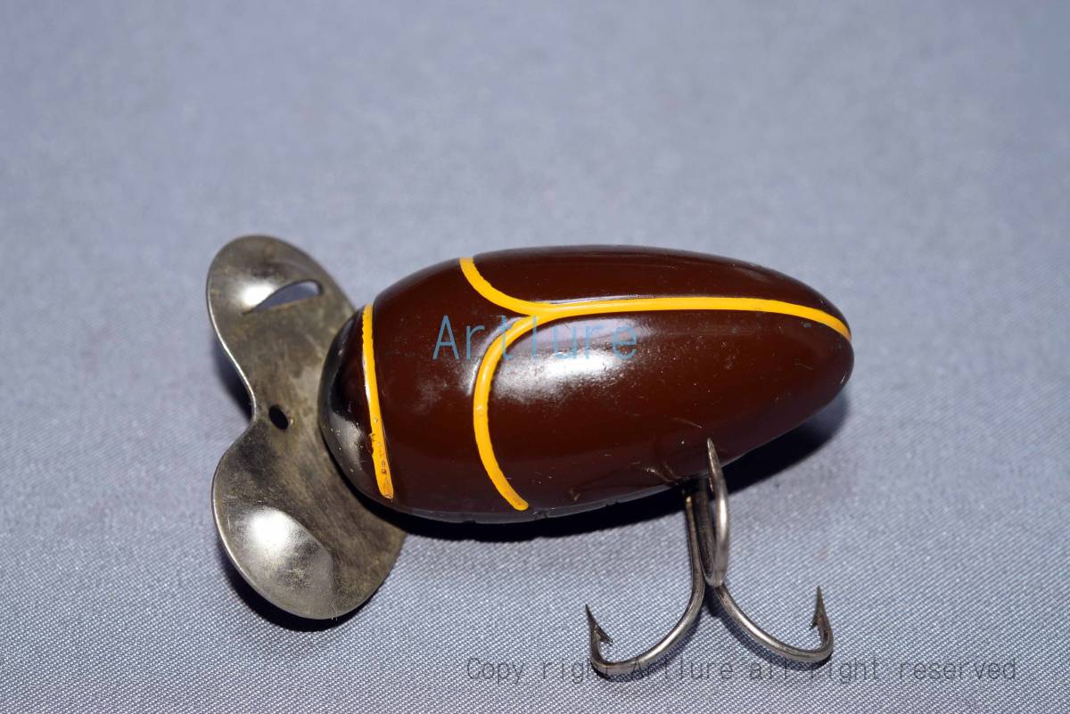 C1937年面白珍品蒐集家向け、,MILLSITE TACKLE CO,.PADDLE PLUG,MI USA,1 3/4IN 1/2 OZ :VINTAGE TACKLE,NAME ON BODY 561-2_画像3