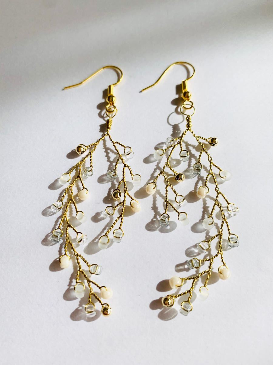 ハンドメイド 小枝アクセ ピアス イヤリング|Yahoo!フリマ(旧PayPay