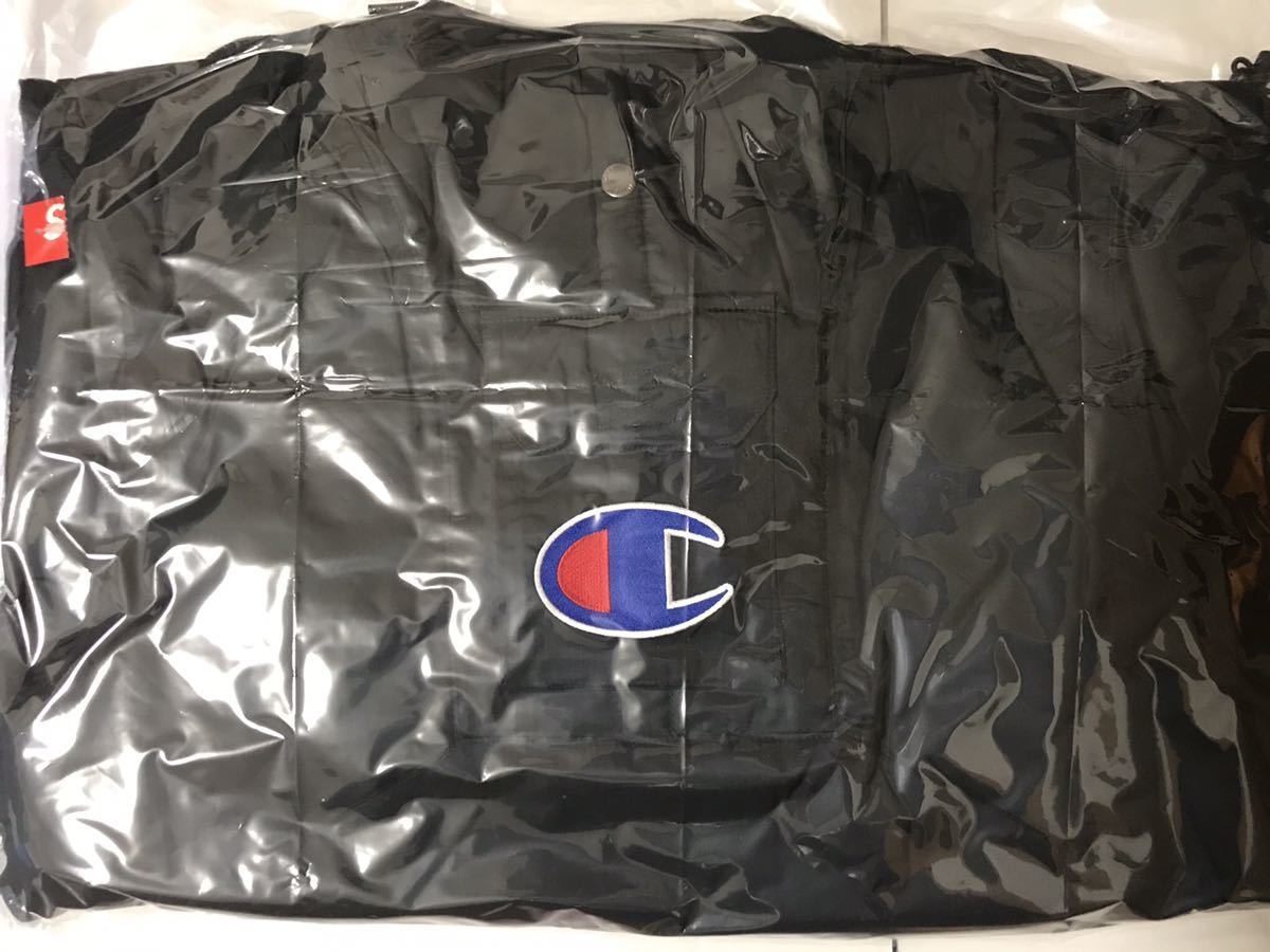 送料無料 新品 18SS Supreme Champion Pullover parka Black Sサイズ