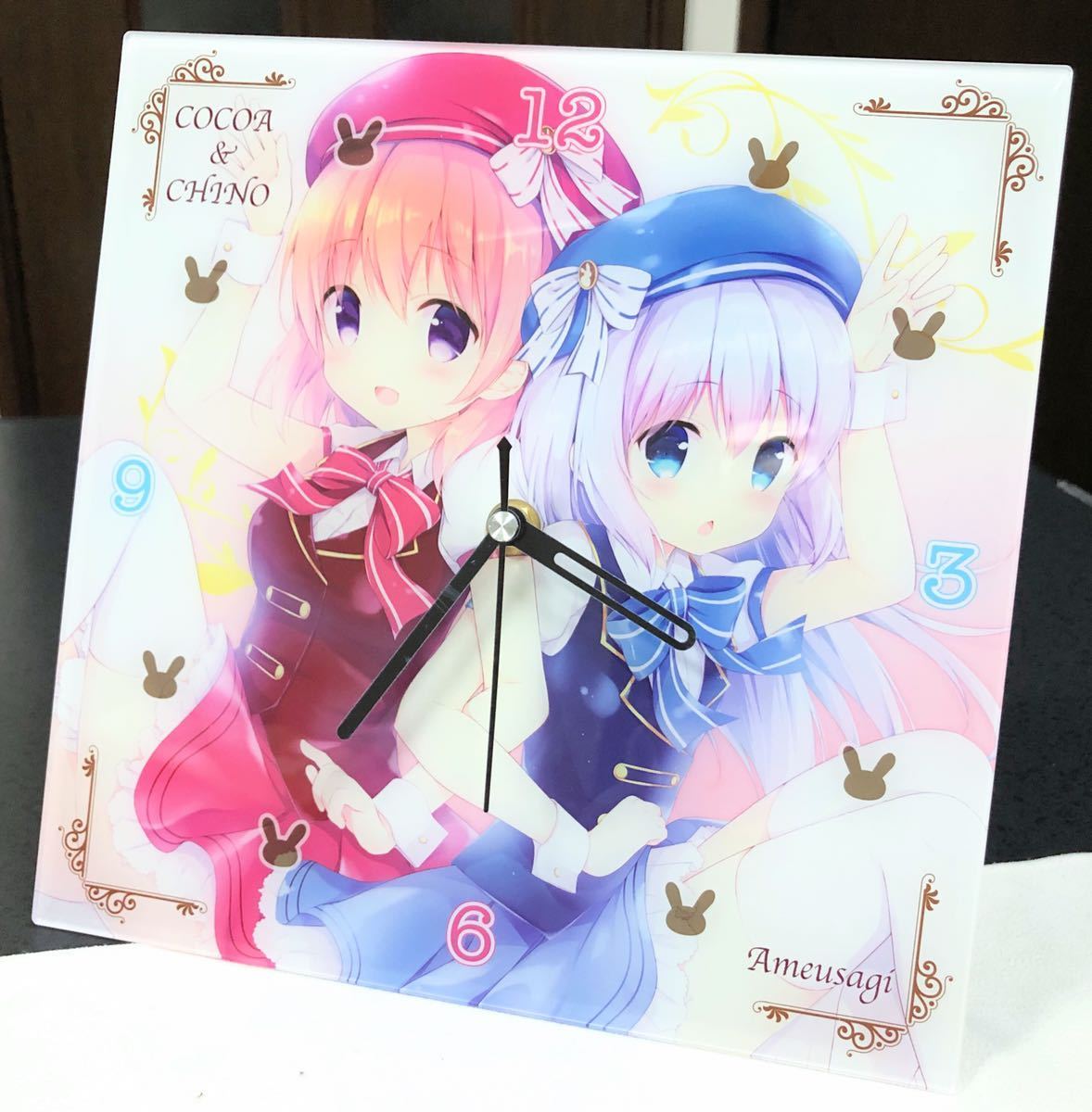 ご注文はうさぎですか? アクリルクロック チノ&ココア あめ ご注文はうさぎですか? アクリルクロック チノ&ココア あめ