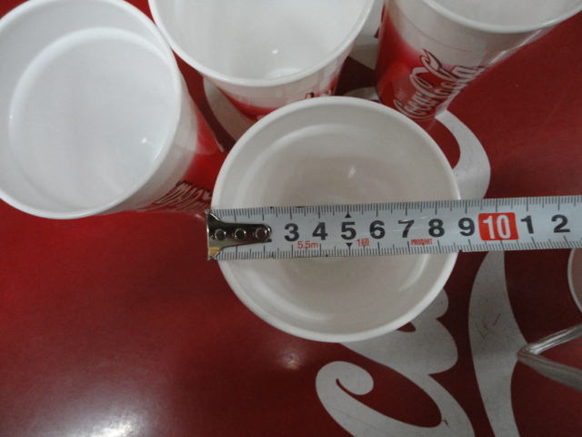 コカ・コーラ　プラスチック製　カップ　レア物　未使用　5個まとめて　_画像6