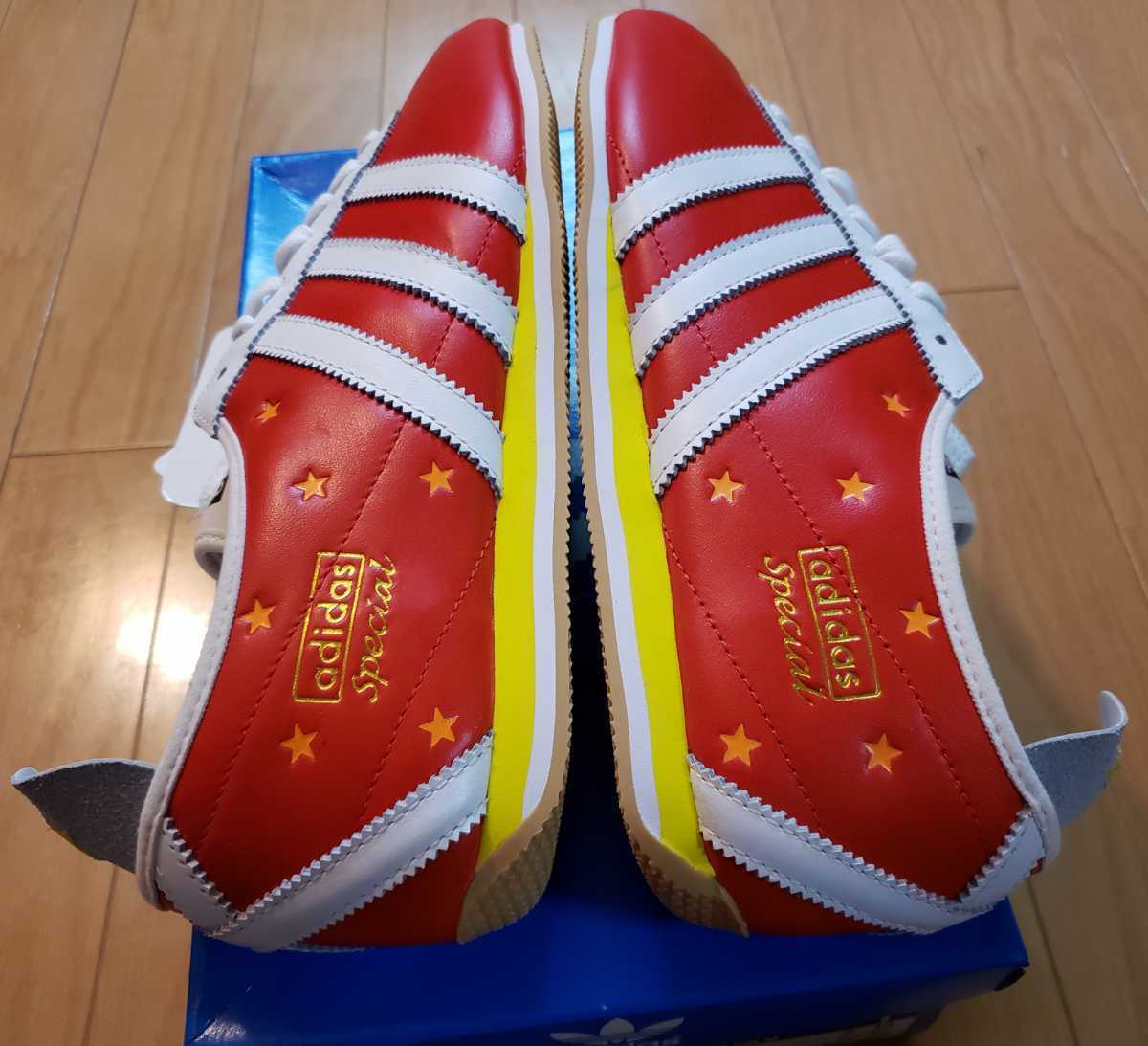 激レア MARATHON VIN M adidas SPECIAL アディダス スター 星 レアカラー 正規品 48056 赤 レッド 白ライン オレンジスター 安心の紙タグ付_画像5