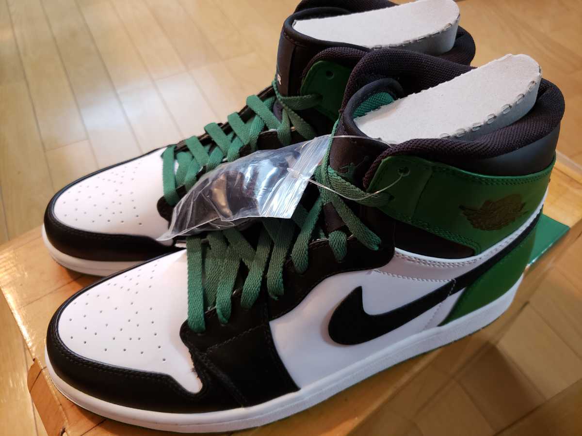 １円～激レア未使用 AIR JORDAN 1 DMP RETRO HIGH エアジョーダン1ハイ レトロ 人気27.5センチ ブルズ 黒赤 白黒緑 デットストック 本物2足_画像6