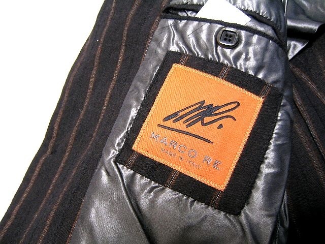 イタリア製 MARCO RE マルコ レ ストライプ柄 カシミヤ混のテーラードジャケット シップス購入品！の画像5