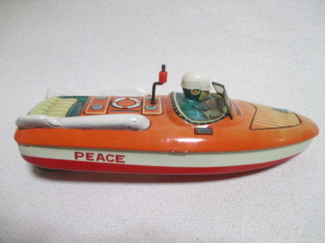 NO・102　 ビンテージ　1950年代　日本製　ヨネザワ　モーターボート　PEACE　箱無し_画像2
