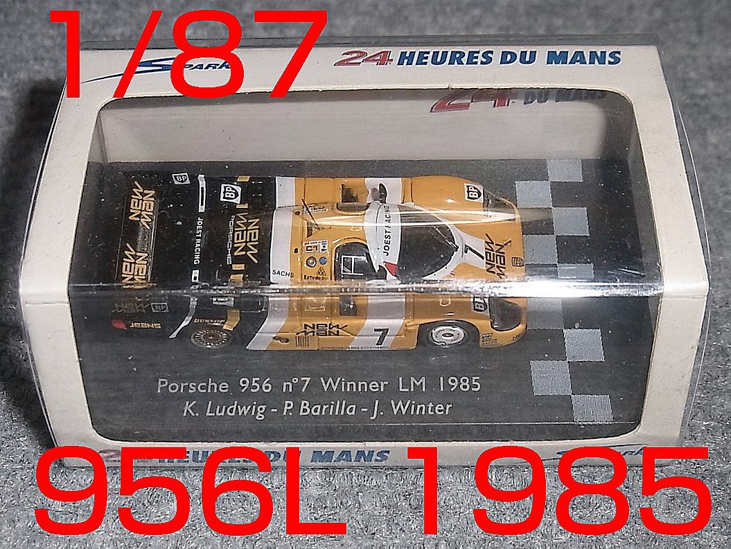 1/87 ポルシェ 956L NewMan 1985 ルマン 優勝 7号 ルトビク PORSCHE SPARK スパーク 956_画像1