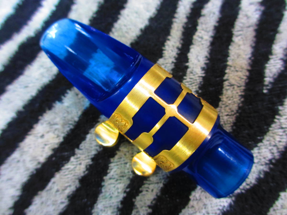  alto saxophone for custom mouthpiece OJ5C clear blue acrylic fiber ( extra attaching )