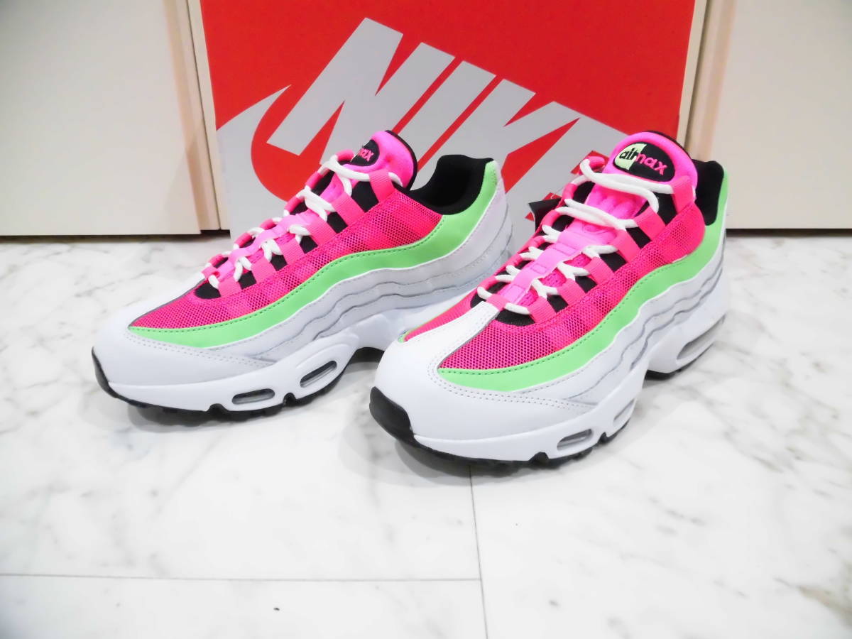 【新品未使用品箱タグ付】 NIKE WMNS AIR MAX 95 ナイキ ウィメンズ エア マックス 95 22.5㎝ CJ0624-101 カジュアルシューズ ピンク US5.5_画像1