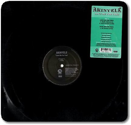 【○16】Akinyele/Love Me For Free/12''/Ak-Ta-Puss/'90s Rap/Frankie Cutlass/Deniece Williams_画像1