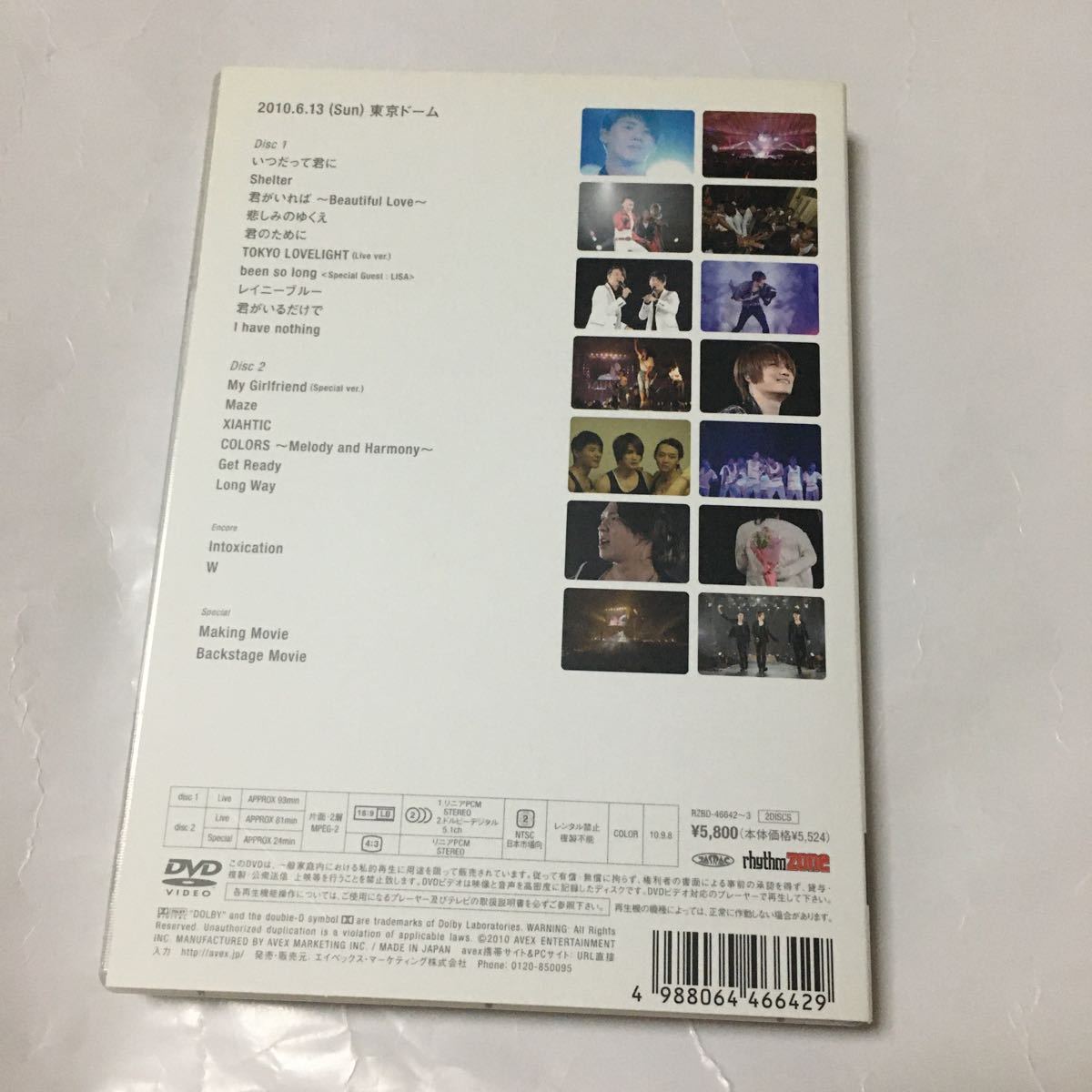 送料込み　JYJ　DVD　THANKSGIVING LIVE IN DOME　初回限定仕様　ジェジュン ユチョン ジュンス _画像5