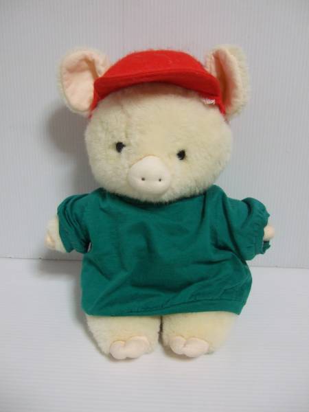  First company first red hat pig soft toy .. made in Japan jimmyjimi-