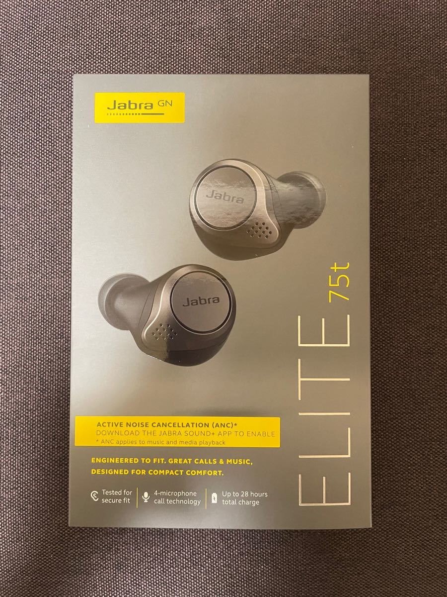 ポケットいっぱい 【新品・未開封】Jabra Elite 75t Titanium Black