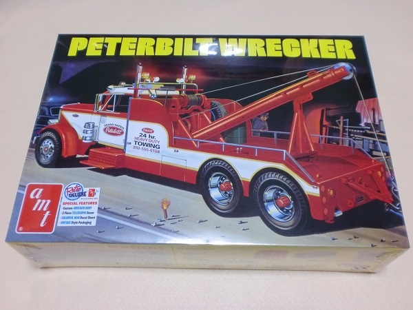 AMT 1/25 Peter build 359 american авария Rescue эвакуатор работа большой грузовик Peterbilt 359 Wrecker Truck amt 1133