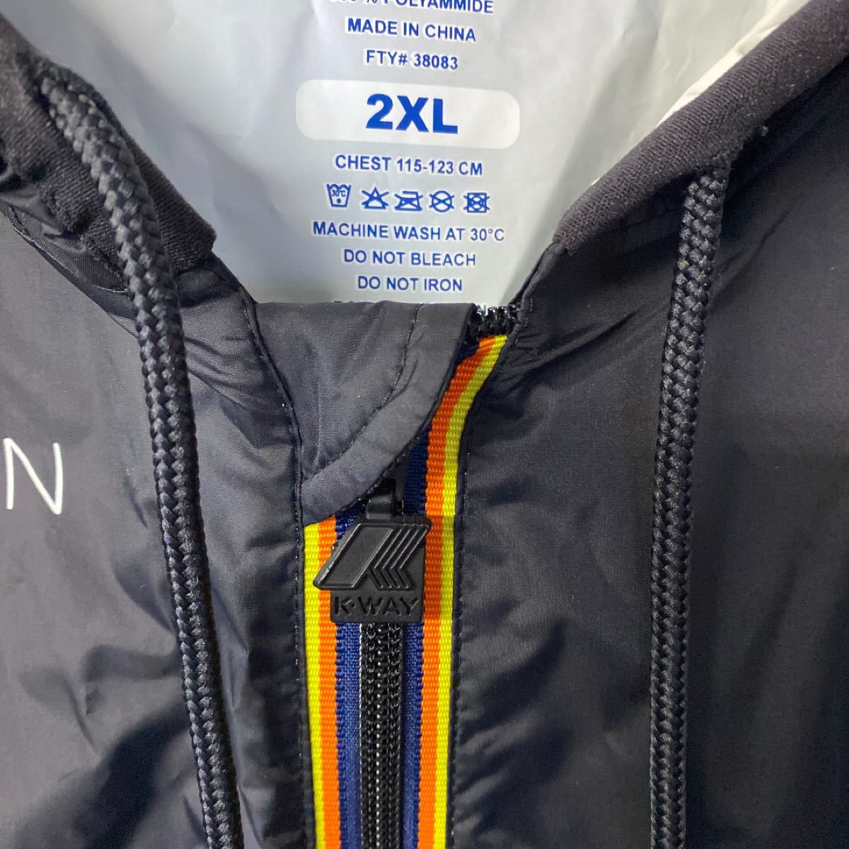 【極美品】HYDROGEN×K-WAY ビッグサイズ コラボナイロンパーカー 2XLサイズ