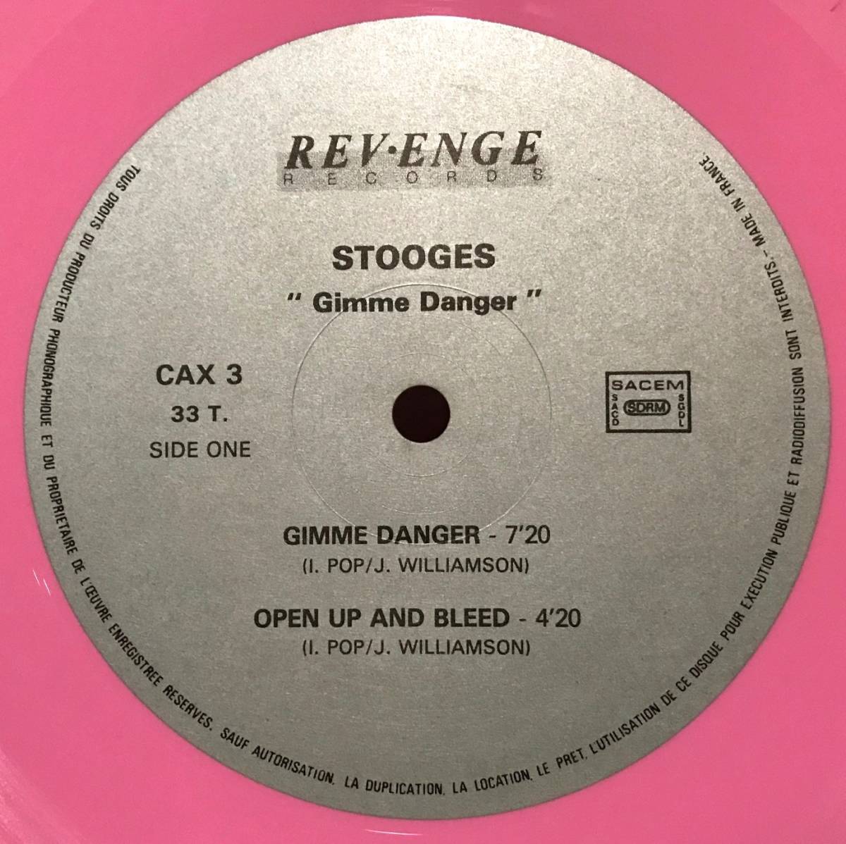12’’【PUNK/ROCK/~80's】IGGY POP AND THE STOOGES/Gimme Danger/限定ピンクVinyl/イギー・ポップ_画像5