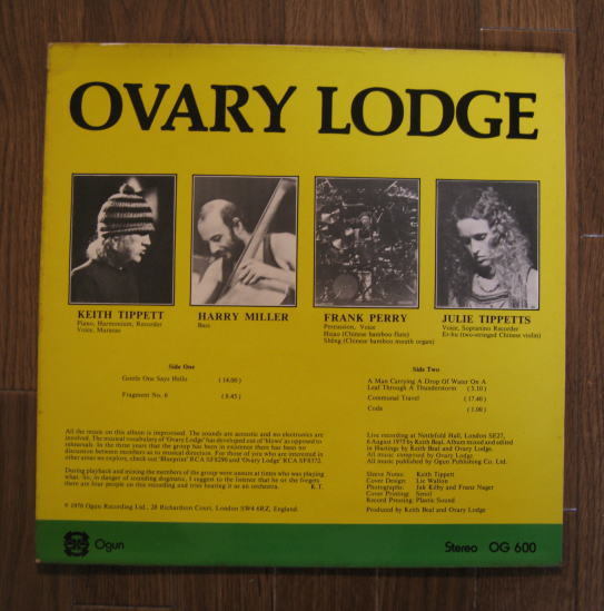 【Ogun】Ovary Lodge / Ovary Lodge (Keith Tippett_画像2