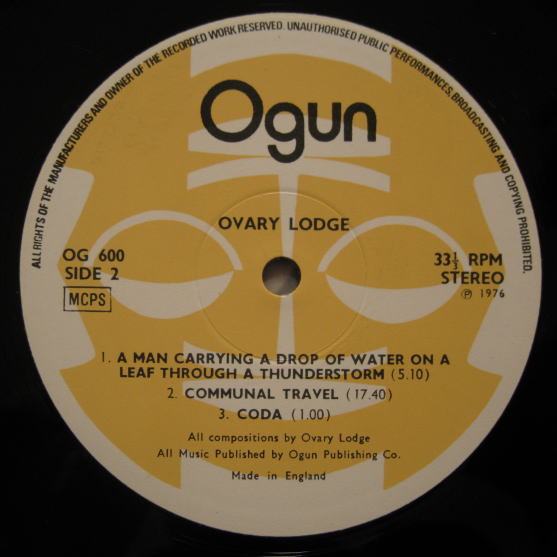 【Ogun】Ovary Lodge / Ovary Lodge (Keith Tippett_画像4