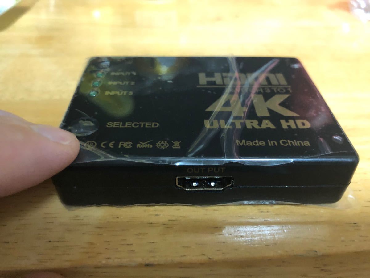 HDMI切替器 HDMIセレクター 入力3ポート-出力1ポート 4K 