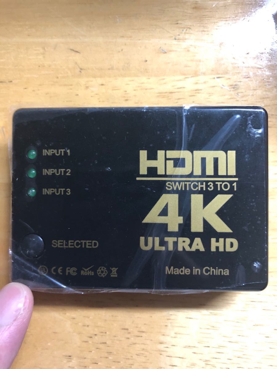 HDMI切替器 HDMIセレクター 入力3ポート-出力1ポート 4K 