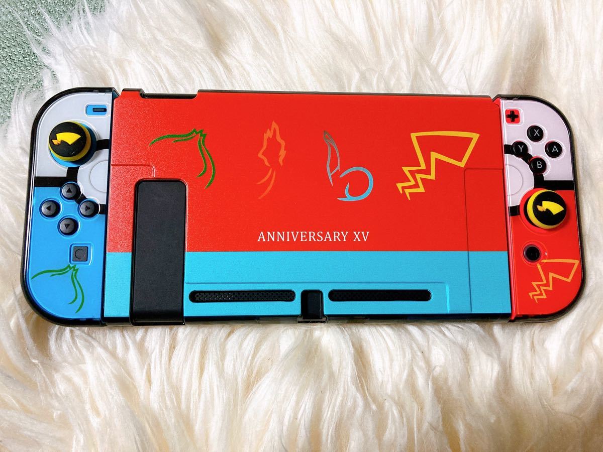 任天堂switch保護カバー＆ジョイコンスティックカバーセット　ニンテンドースイッチ分体式ケース　ジョイコンカバー