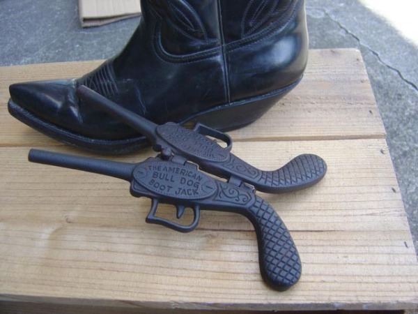  gun * boots Jack THE AMERICAN BOOT JACKBull Dog unused 