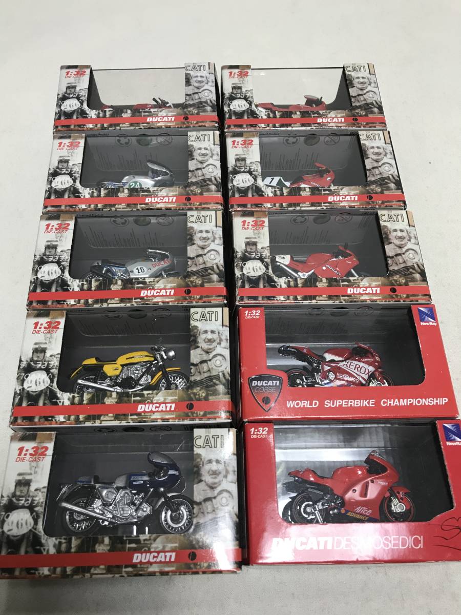 newray社 1/32 ドゥカティ シリーズ ミニチュアモデル 10台 newray社 1/32 ドゥカティ シリーズ ミニチュアモデル 10台