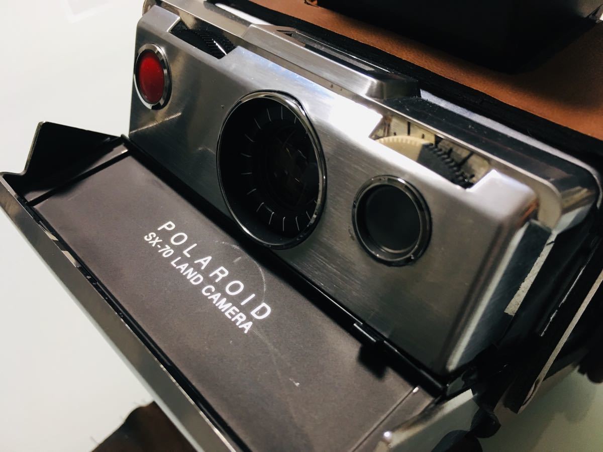美品】ポラロイド SX70 +革製ストラップケース SX-70 Camera 美品】ポラロイド SX70 +革製ストラップケース SX-70 Camera