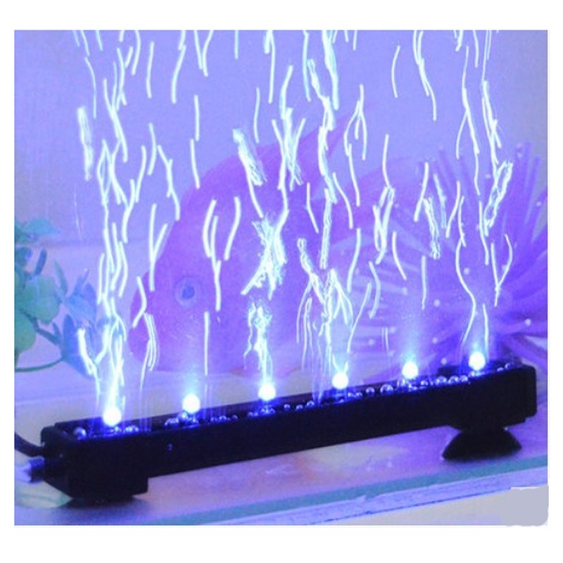 ◆最安にします◆ LED水槽ライト バブルカーテン ライトアップ アクアリウム 照明 泡 熱帯魚 装飾 魚 AT7843_画像1