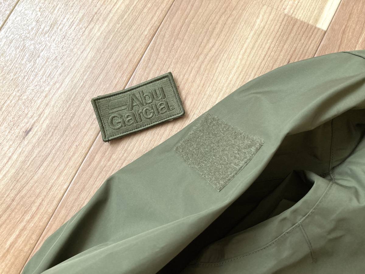 別注・限定 3層 防水★ Abu Garcia × BEAMS Pilgrim Surf＋Supply / Water Repellent Jacket / OLIVE L / アブガルシア フード ジャケット_画像8