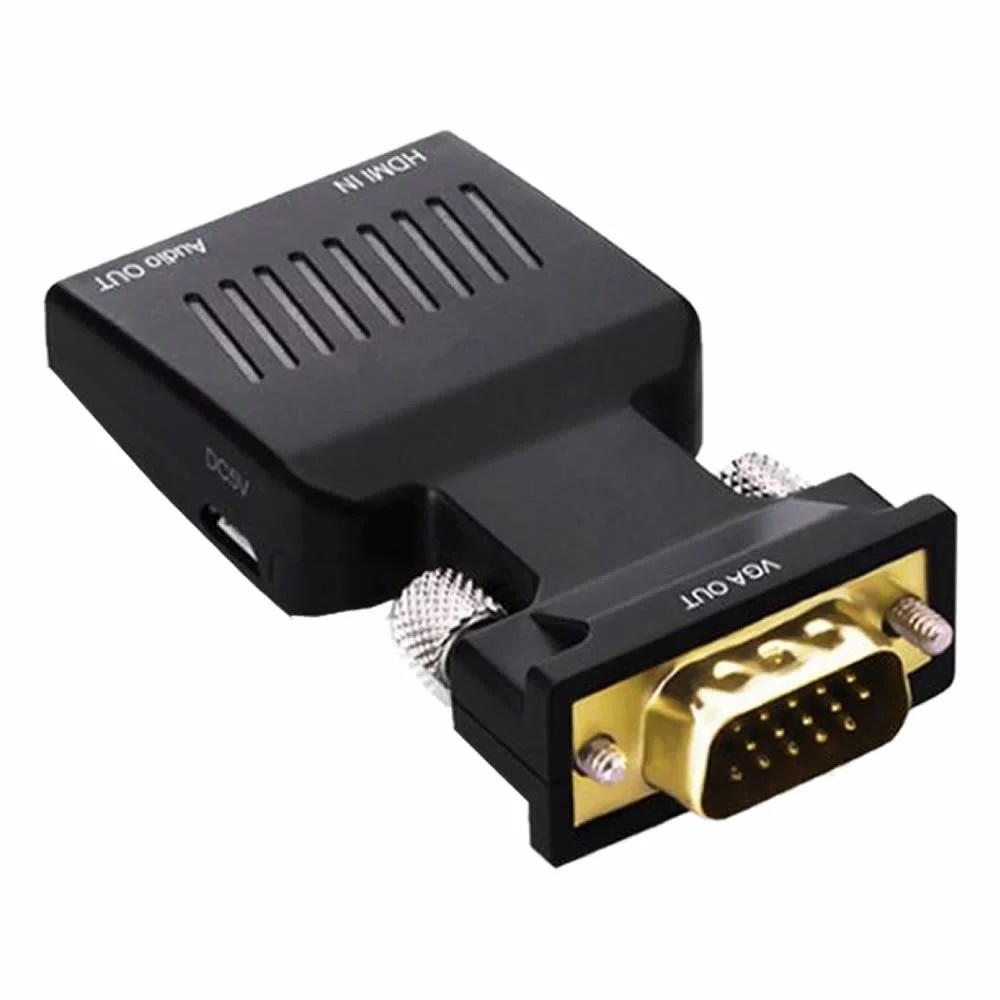 [ free shipping mail service ]③9 HDMI conversion adapter HDMI to VGA 1080p full HD VGA. output audio video conversion personal computer monitor game 