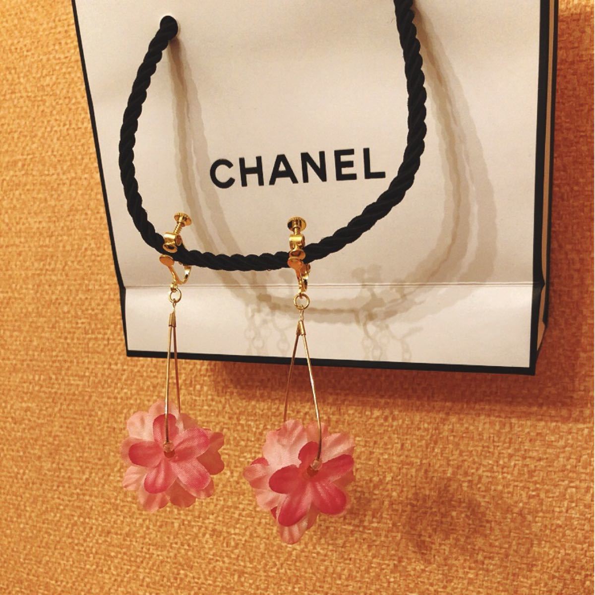 Paypayフリマ ハンドメイド 花ピアス フラワー イヤリング Paypayフリマ ハンドメイド 花ピアス フラワー イヤリング