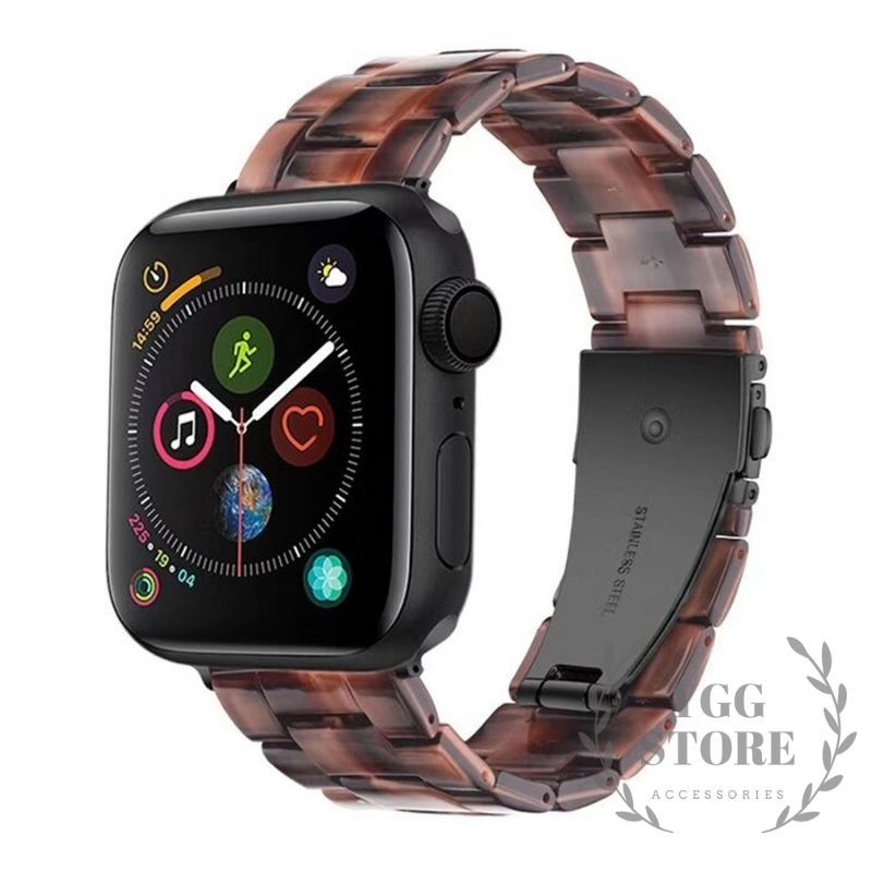 YGG★apple watch チョコレート 大理石風 ベルト バンド ブラウン 茶系 マーブル 交換 42 44 45 49 9 8 7 6 5 4 3 SE ウルトラ_画像2