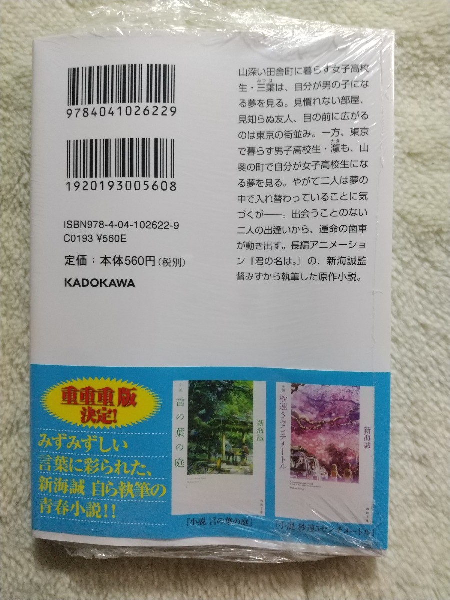 Paypayフリマ 君の名は 小説 Paypayフリマ 君の名は 小説