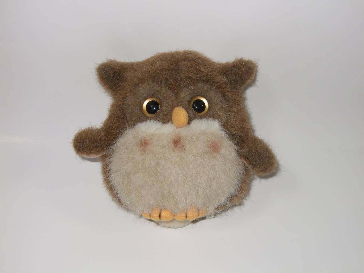  lovely AQUA.... tea color owl soft toy 